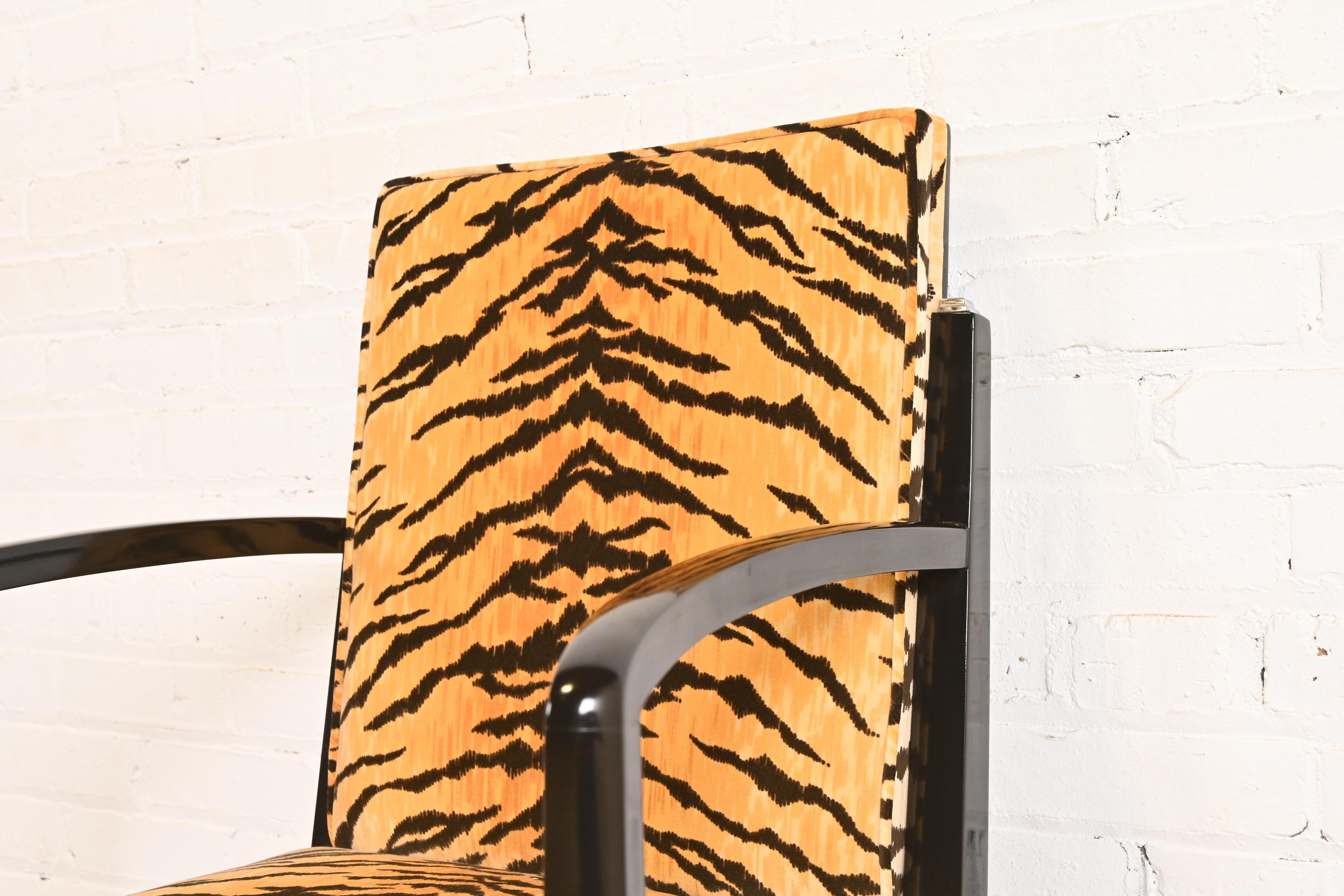 Fauteuils Art déco français de style Émile-Jacques Ruhlmann, ensemble de six fauteuils en vente 2