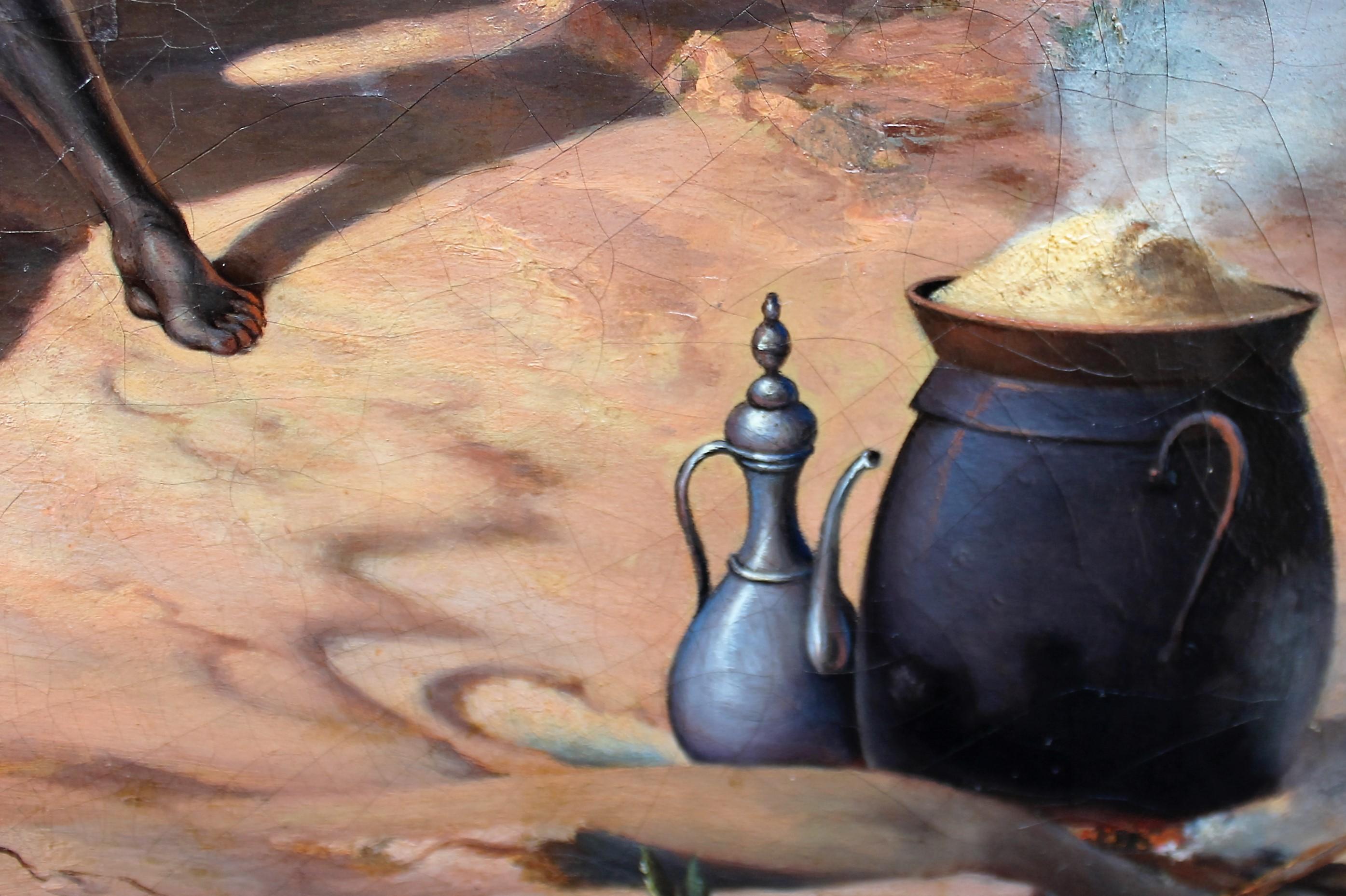 19th Century French Oil Painting Algeria - Capture of the Smalah of Abd el Kader 5