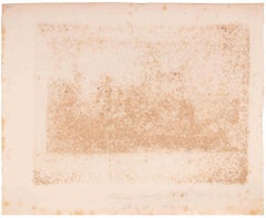 Skirmish on the River - Lithograph by Horace Vernet - 19th century