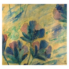 Emil Emile Jean Patoux, belgischer Künstler, Aquarell, Gouache auf Papier