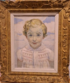 Alice, portrait post-impressionniste d'une jeune fille.