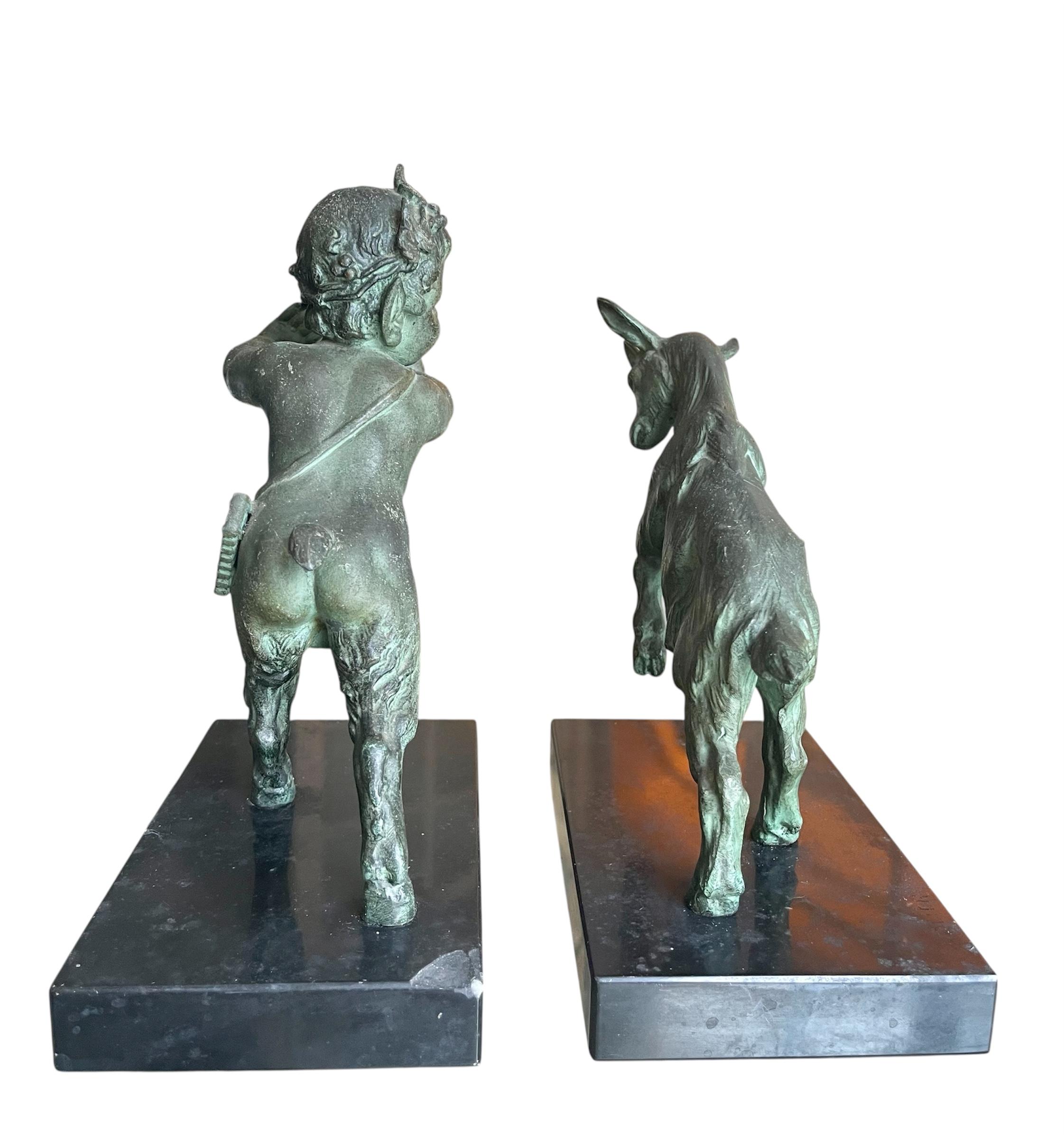 Émile Joseph Carlier - Pair Of Bookends, Art Deco, XXth century For Sale 5