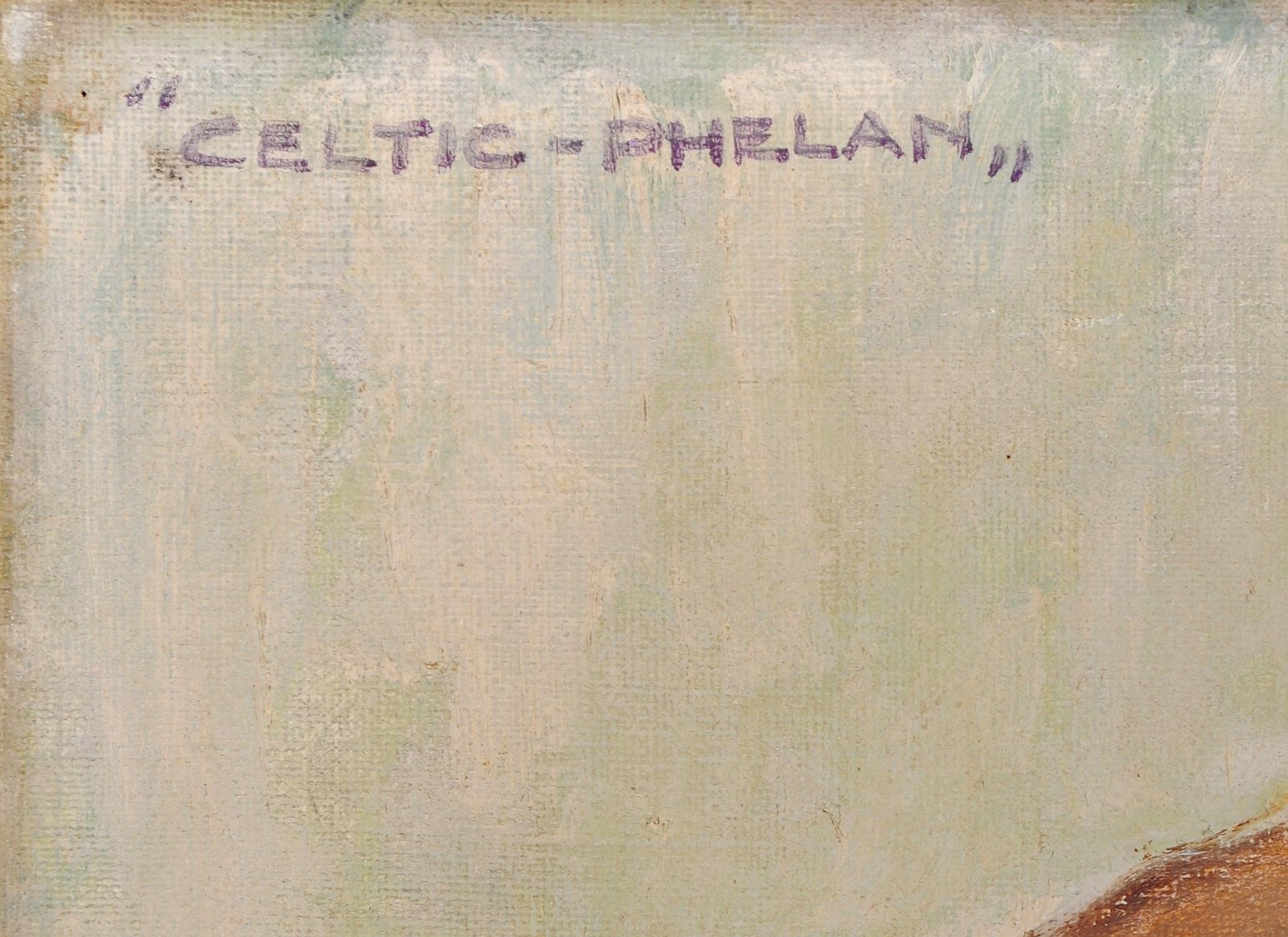 Celtic Phelan - Ritratto di Terrier Antico Cane Belga Olio su Tela 3