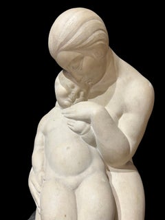 Émile Just Bachelet - Sculpture - "Tendresse" (circa 1930)