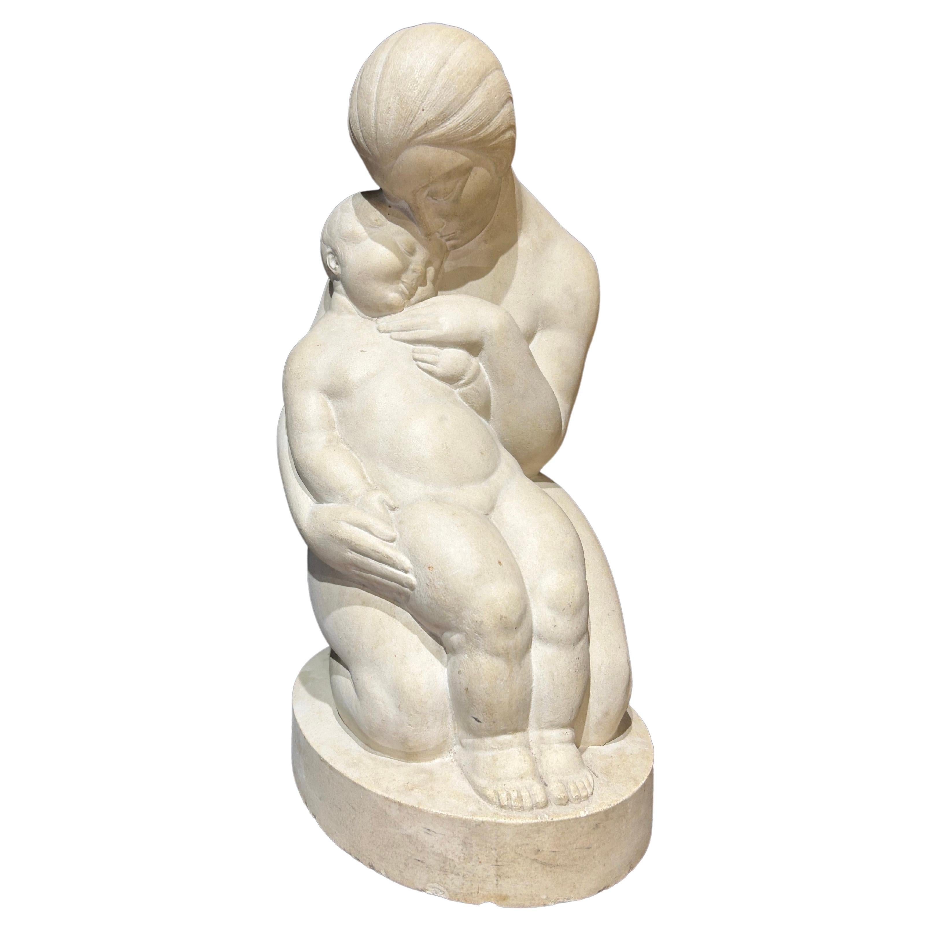 Émile Just Bachelet - Escultura - "Tendresse" (hacia 1930) en venta