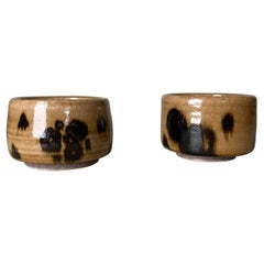 Ensemble de deux petits pots en céramique d'Emile Lenoble, France, années 1920
