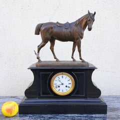 Emile Loiseau, Horse Clock, 19th Century