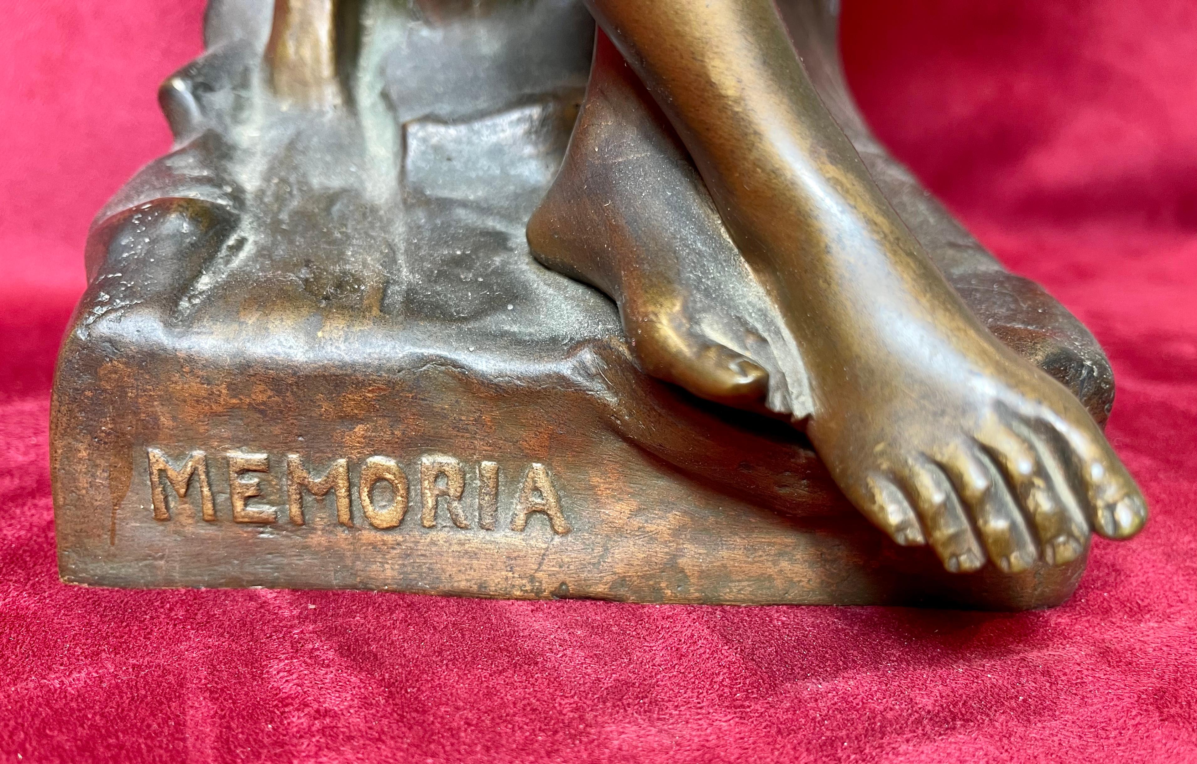 Emile-Louis Picault, Bronze „Memoria“ oder das Herz erinnert sich im Angebot 1