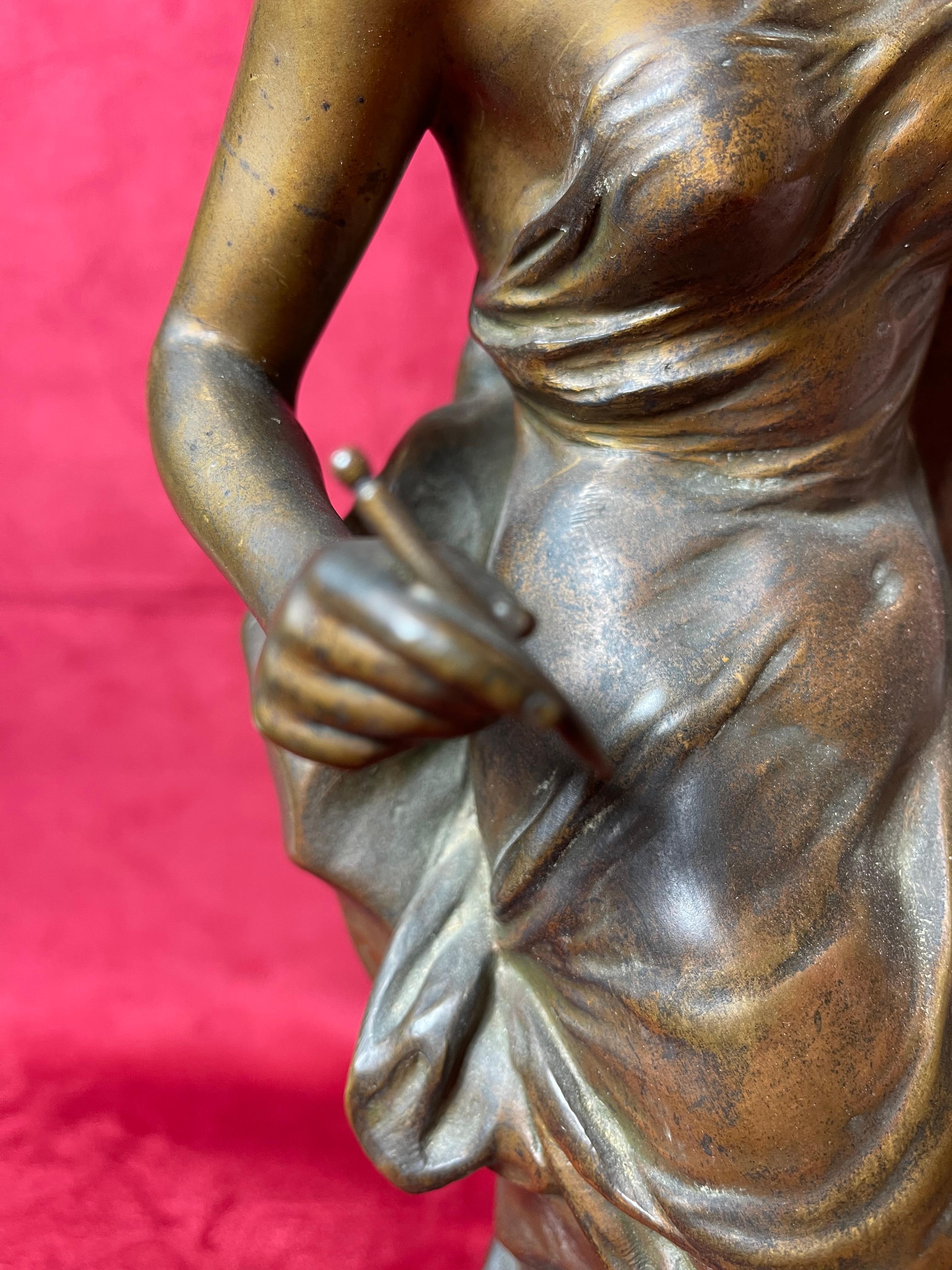 Emile-Louis Picault, Bronze „Memoria“ oder das Herz erinnert sich im Angebot 3