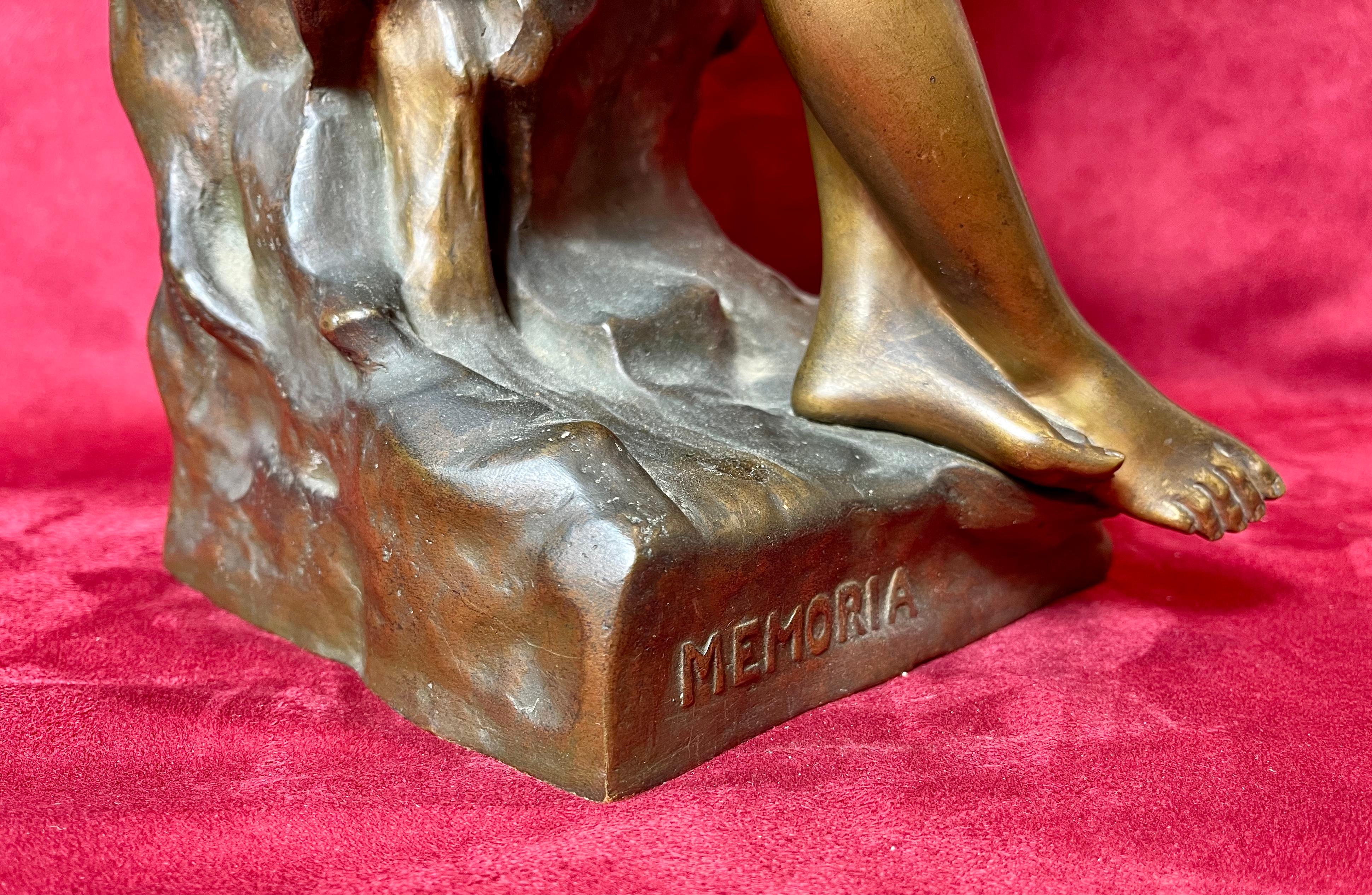 Emile-Louis Picault, Bronze „Memoria“ oder das Herz erinnert sich im Angebot 4