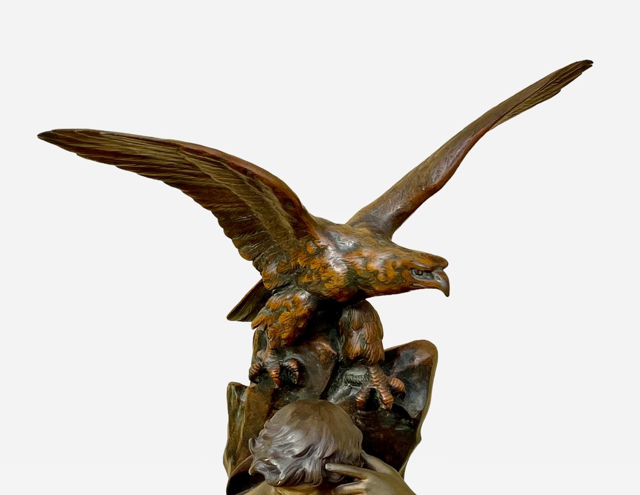 Emile Louis PICAULT - Bronze, The Thinker  Bon état - En vente à Beaune, FR