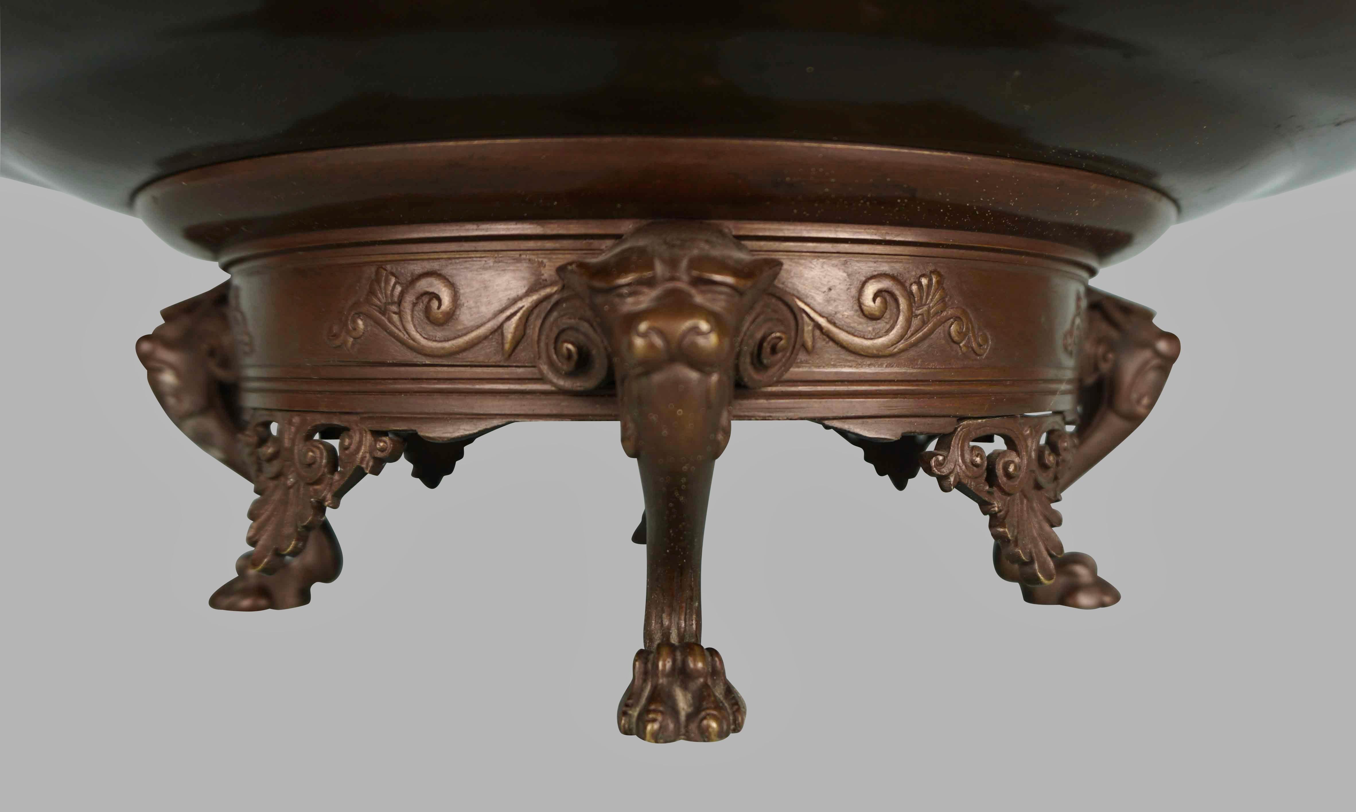 Emile Louis Picault (French 1833-1915 ) Bronze Neoclassical Style Tazza  1