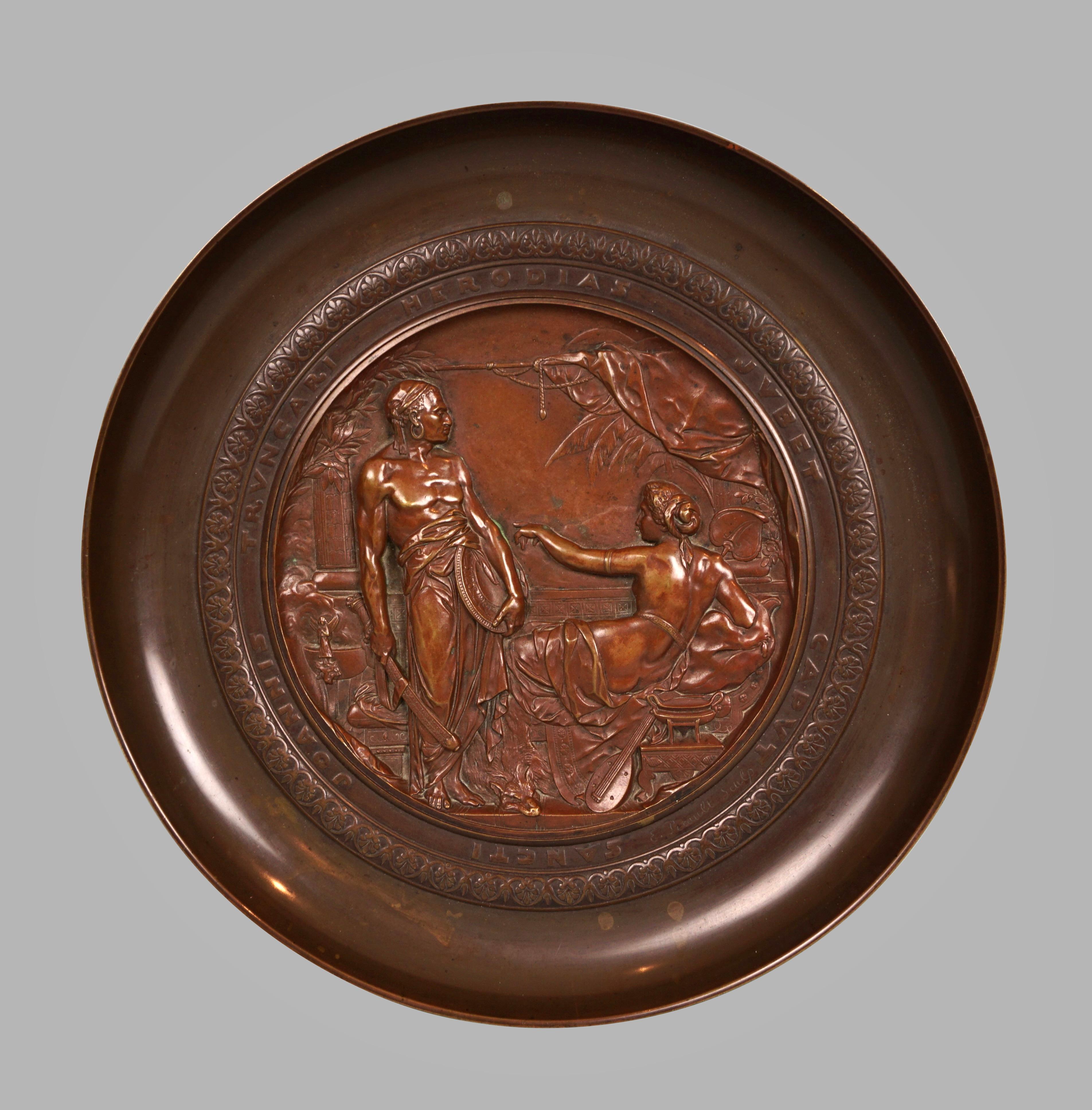 Emile Louis Picault (French 1833-1915 ) Bronze Neoclassical Style Tazza  3