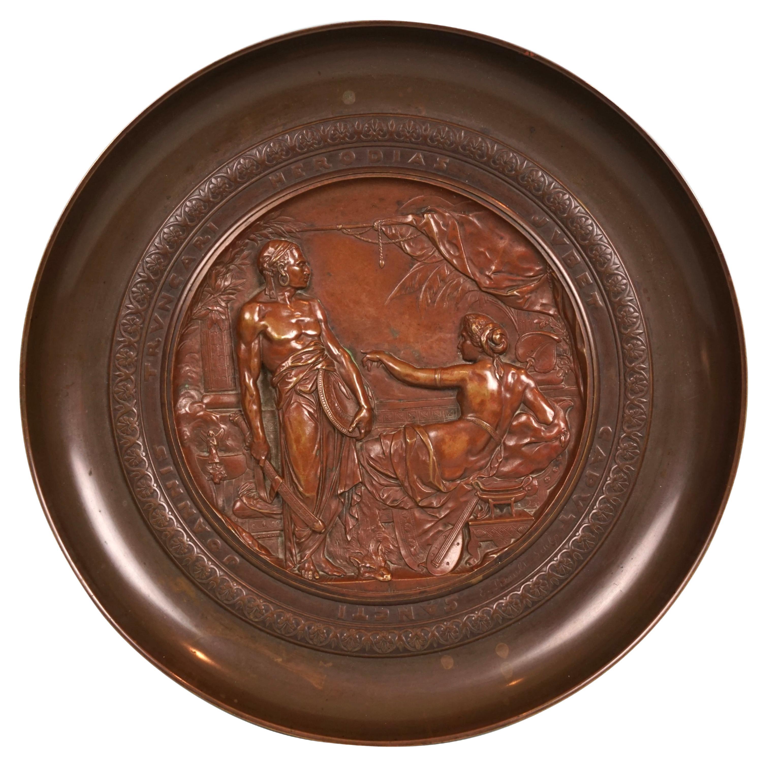 Emile Louis Picault (French 1833-1915 ) Bronze Neoclassical Style Tazza 