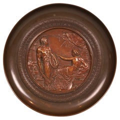 Emile Louis Picault (Français, 1833-1915) Tazza en bronze de style néoclassique 