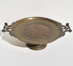 Emile Louis Picault French Bronze Tazza Compote Vide Pouche