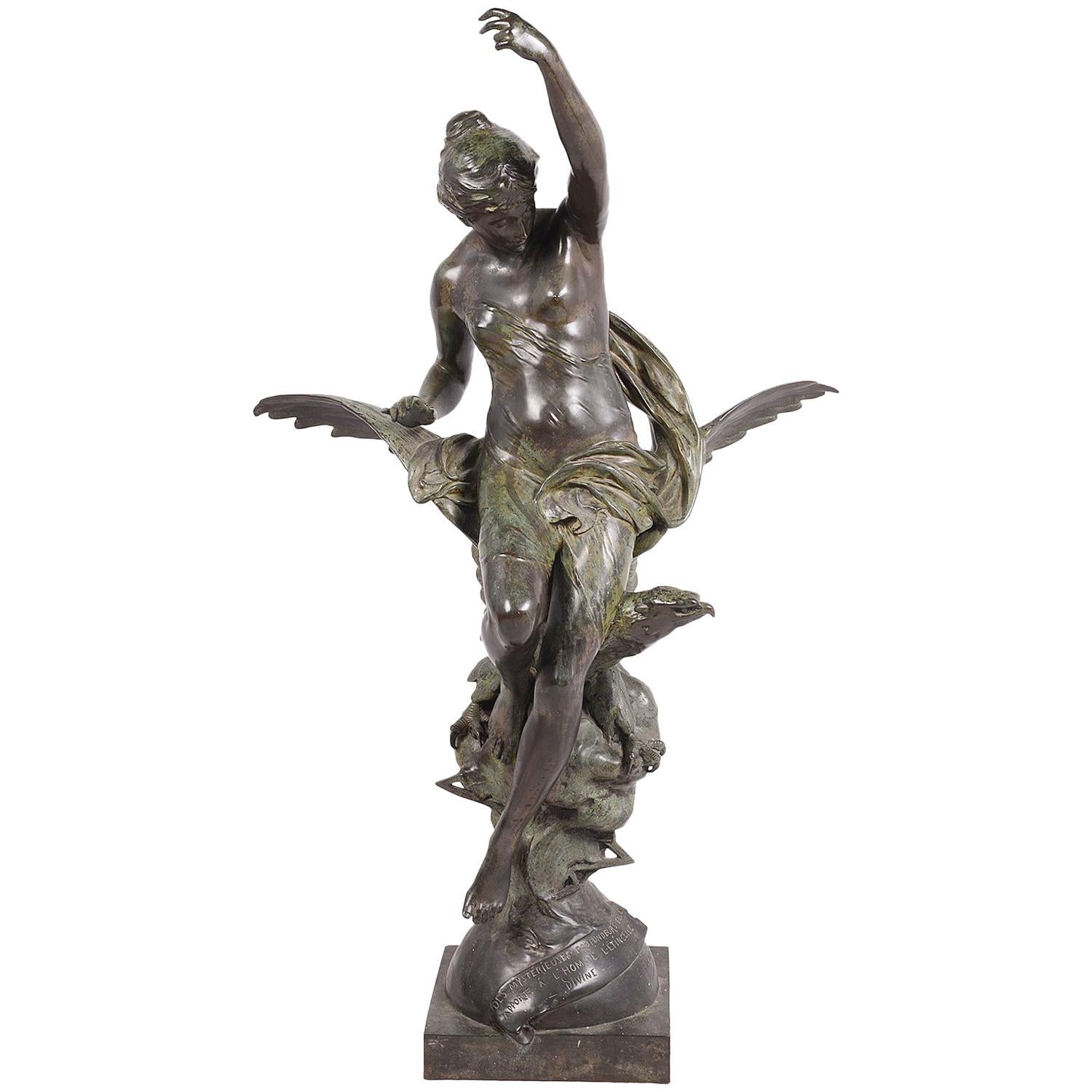 Émile Louis Picault. Jupiter and Hebe, Bronze 