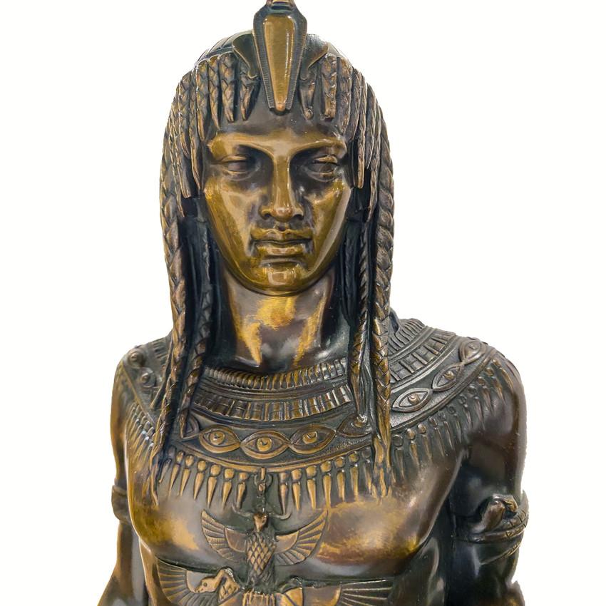 Émile Louis Picault   Orientalista /egipcio  Par de  Bronce  Esculturas en venta 5