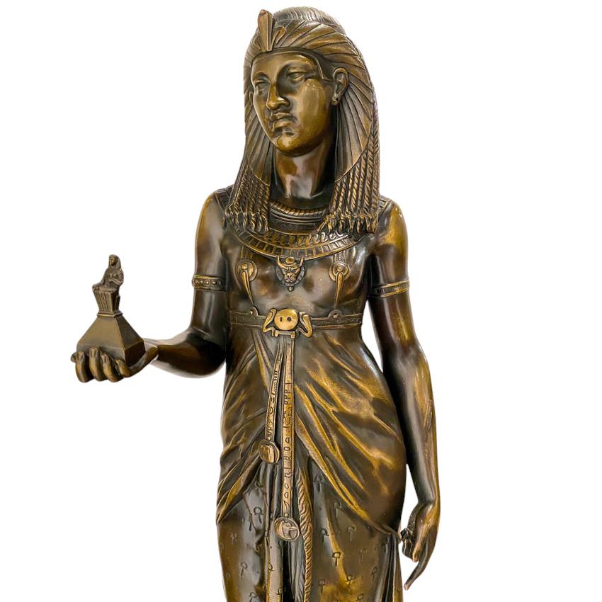 Émile Louis Picault   Orientalista /egipcio  Par de  Bronce  Esculturas en venta 6