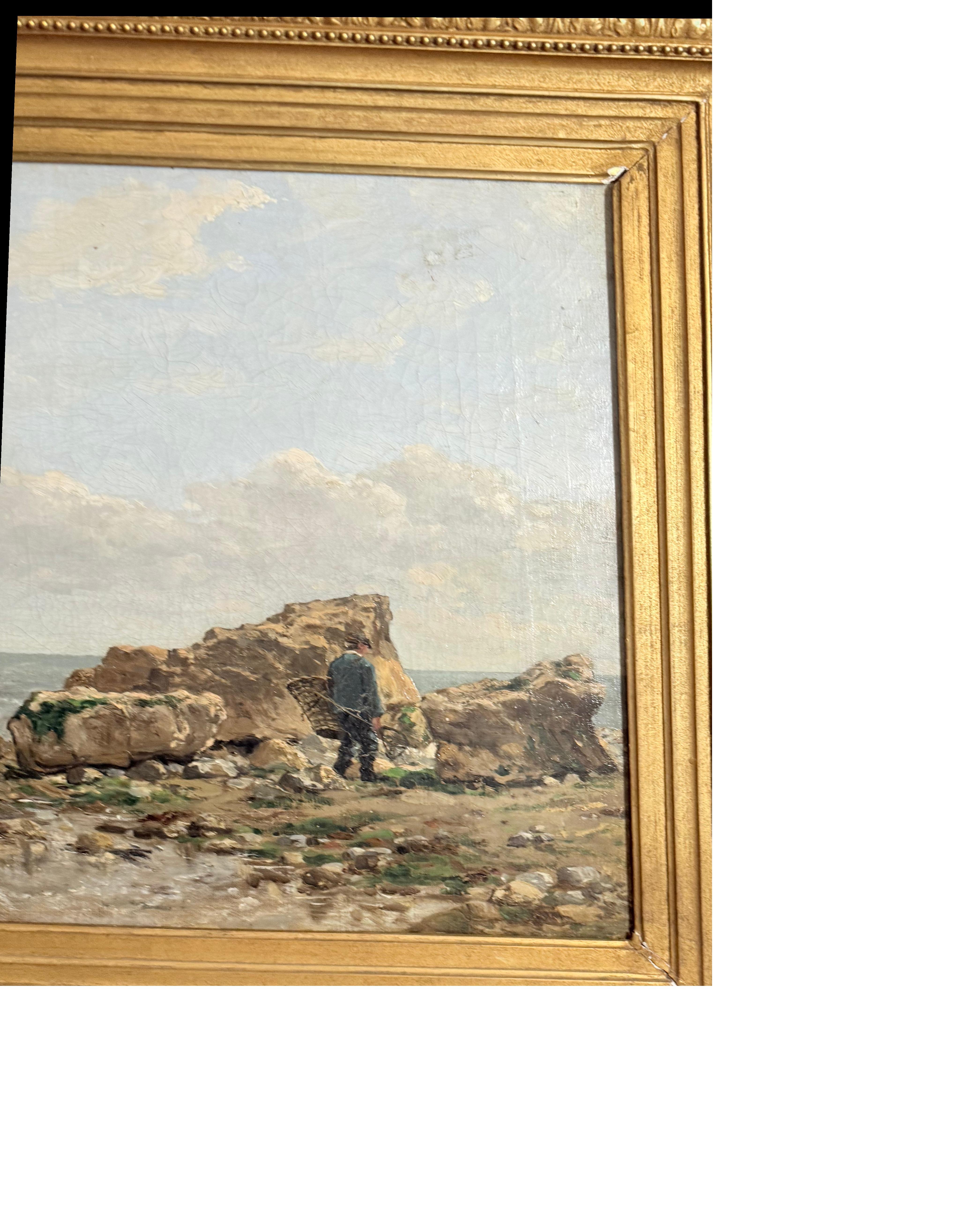 Émile Louis Vernier (1829-1887), Un playero, óleo sobre lienzo en venta 6
