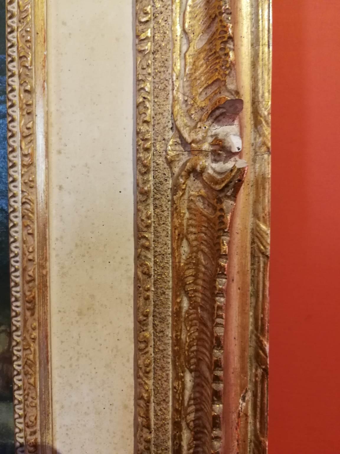 Dipinto mitologico nudo simbolista francese del XIX secolo con cornice For Sale 4