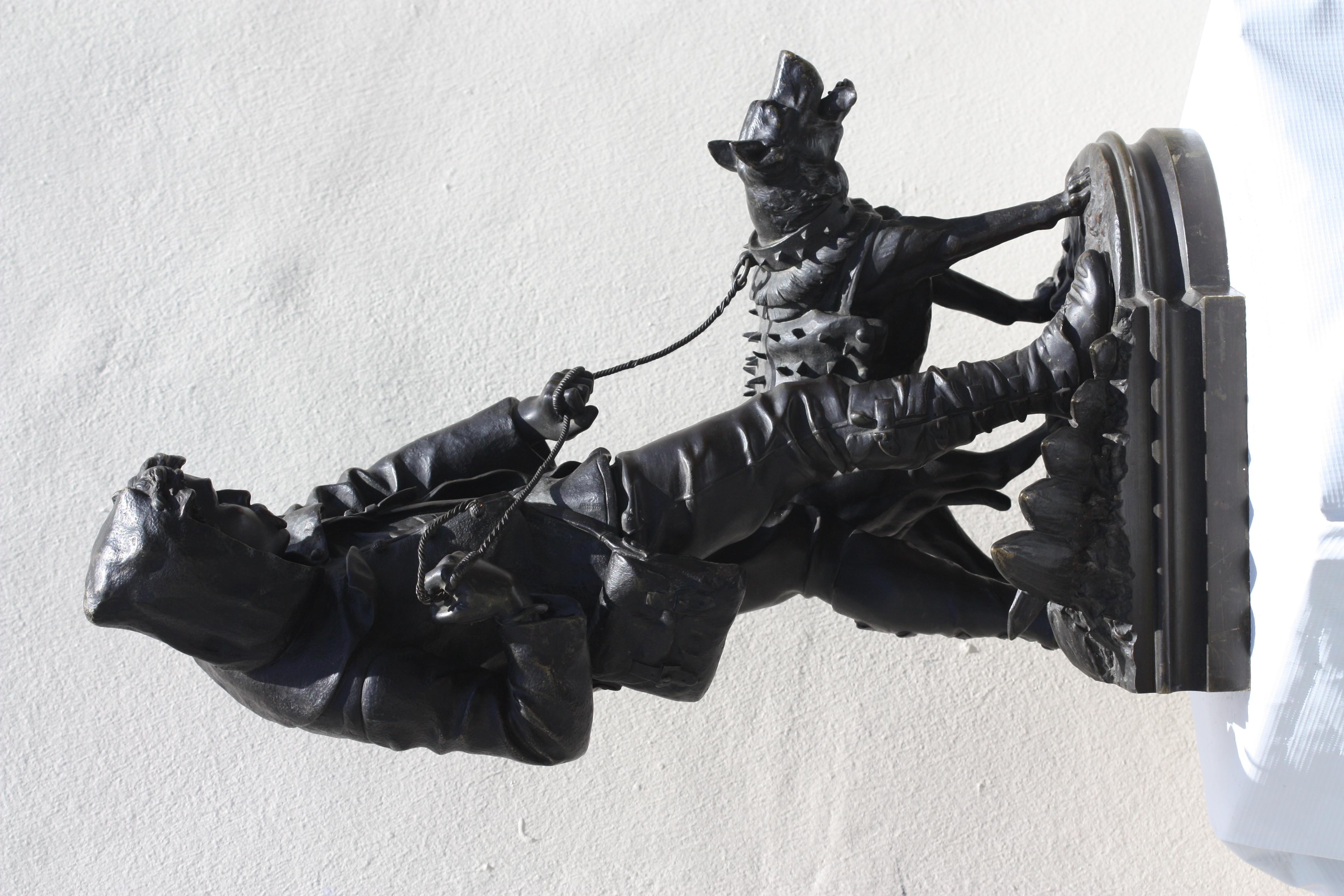 Emile-Nestor Carlier 'Le Chasseur de Loup (Circa 1900, signed) 3