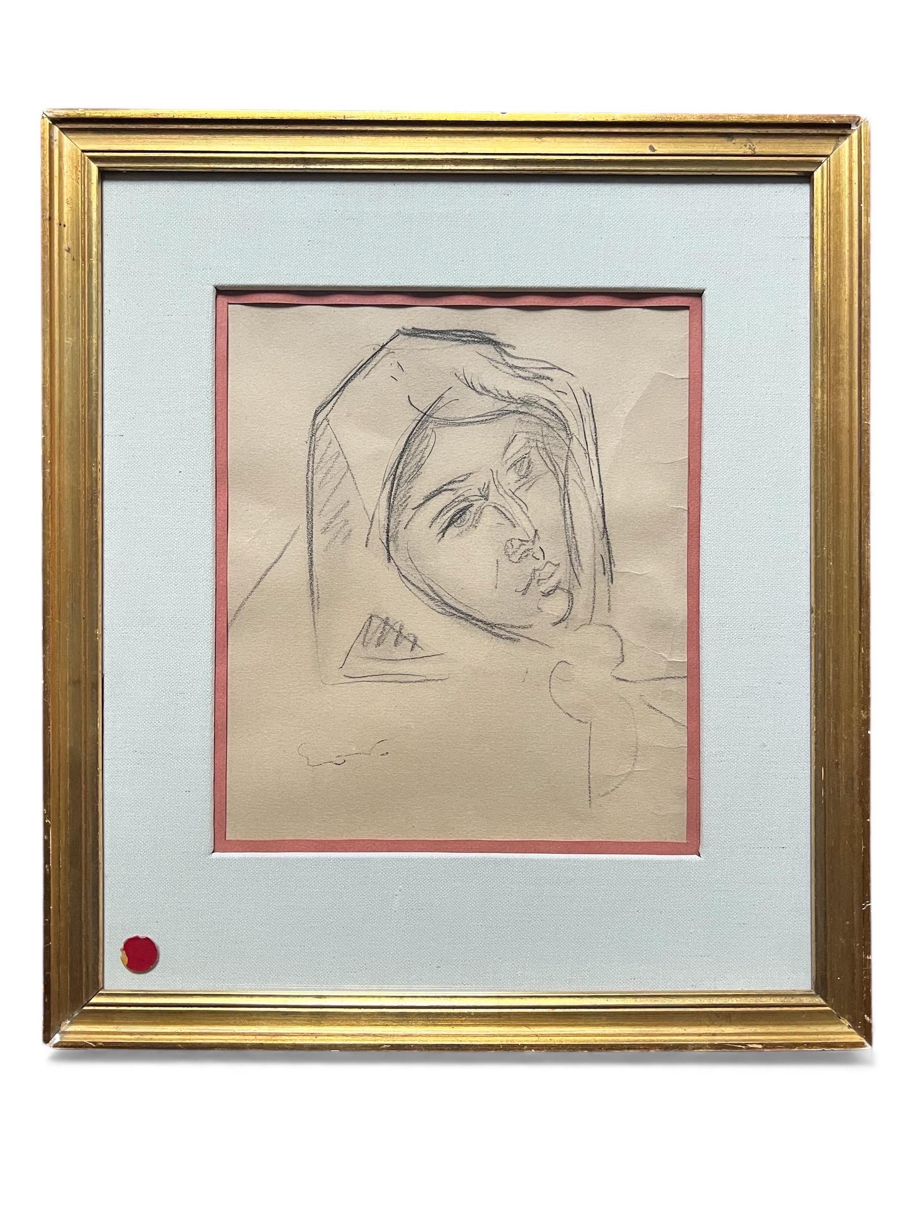 Émile-Othon Friesz (1879-1949) - Retrato de mujer, hacia 1925-1935

Dibujo original a lápiz sobre papel verjurado.
Retrato de mujer con la cabeza ligeramente inclinada, realizado con un trazo vivo y conciso, característico del periodo de madurez de