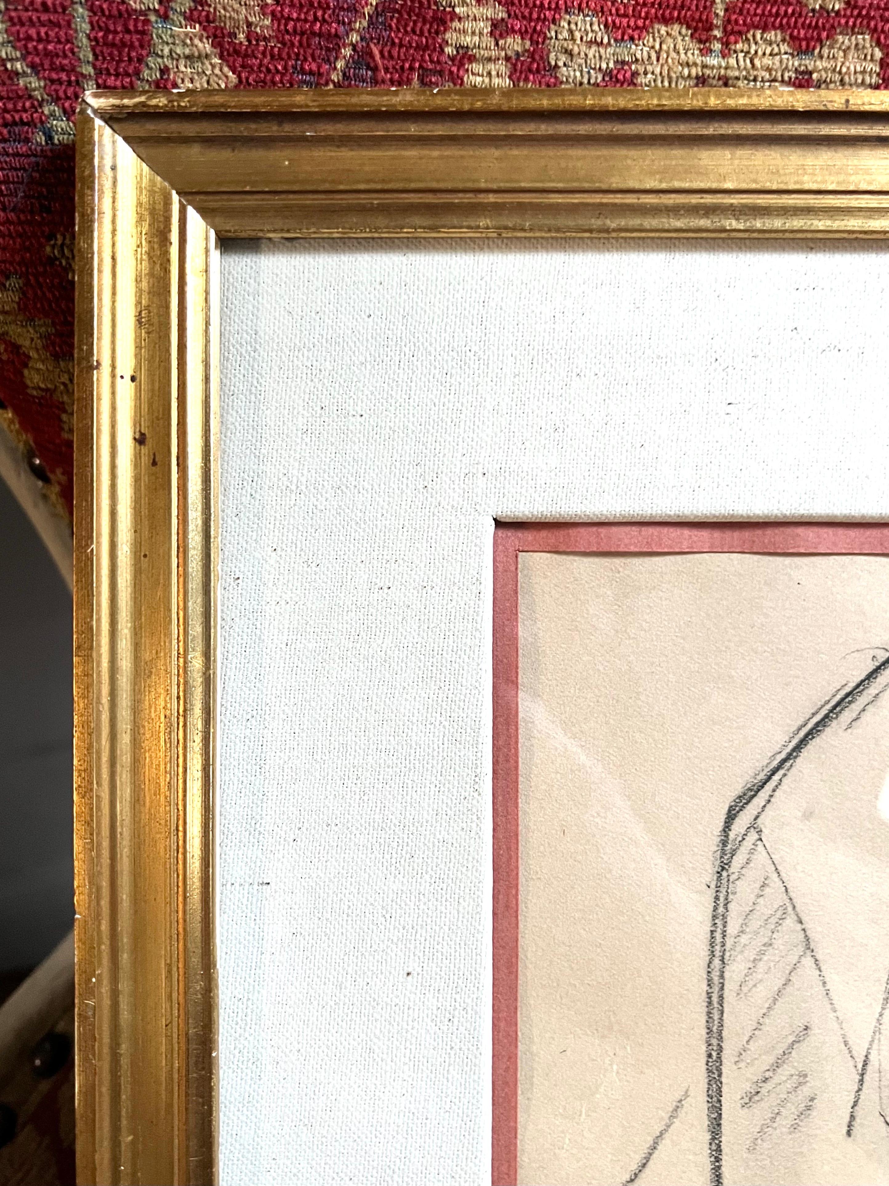 Émile-Othon Friesz - Retrato femenino a lápiz, hacia 1925-1935 Francés en venta