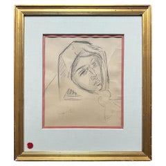 Émile-Othon Friesz - Ritratto femminile a matita, 1925-1935 ca.