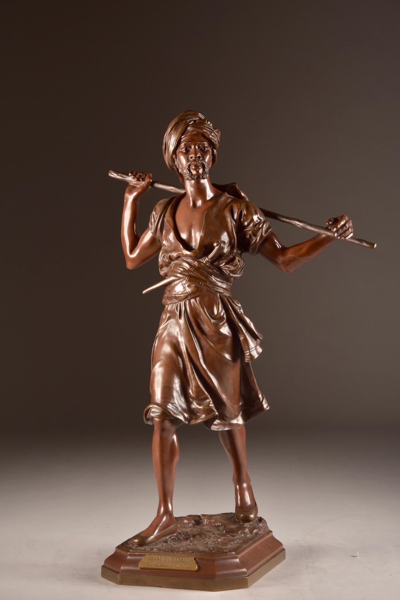 Néoclassique Emile Pinedo:: Sculpture en bronze 