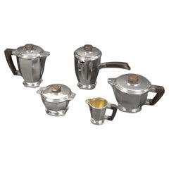 Émile Prost, Solid Silver Tea, Coffee, and Chocolate Set – ART DECO circa 1930