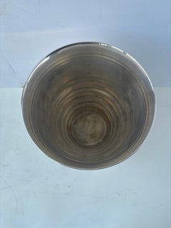 Emile Puiforcat bottle cooler / bucket silver plate , France