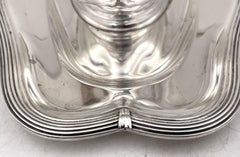 Emile Puiforcat Französisch Sterlingsilber Soßenboot & Unterteller in Art déco mit Weintrauben und Unterteller