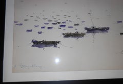 Maritime Landscape  sailsboats at  Anchor