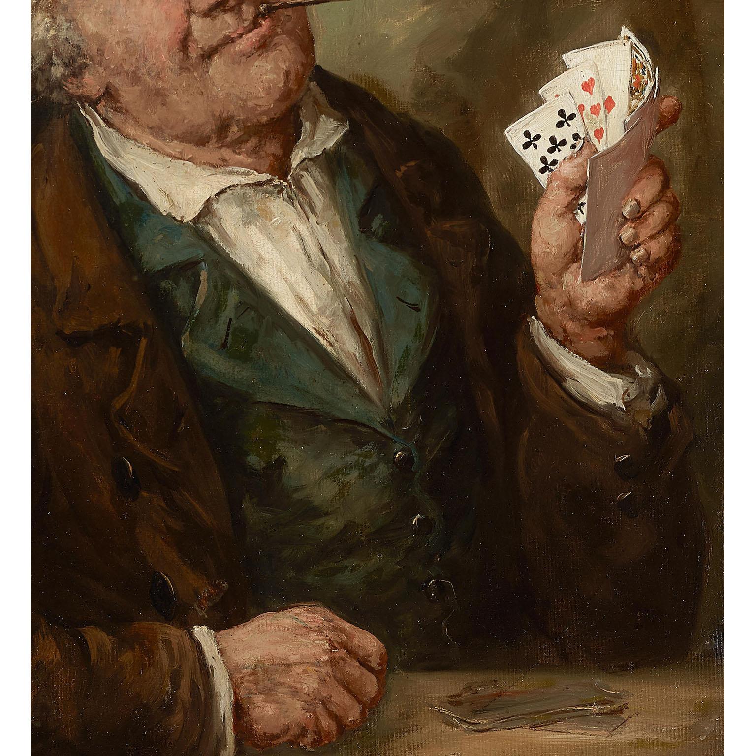 Francese Émile Renard (francese, 1850-1930) Un affascinante olio su tela 