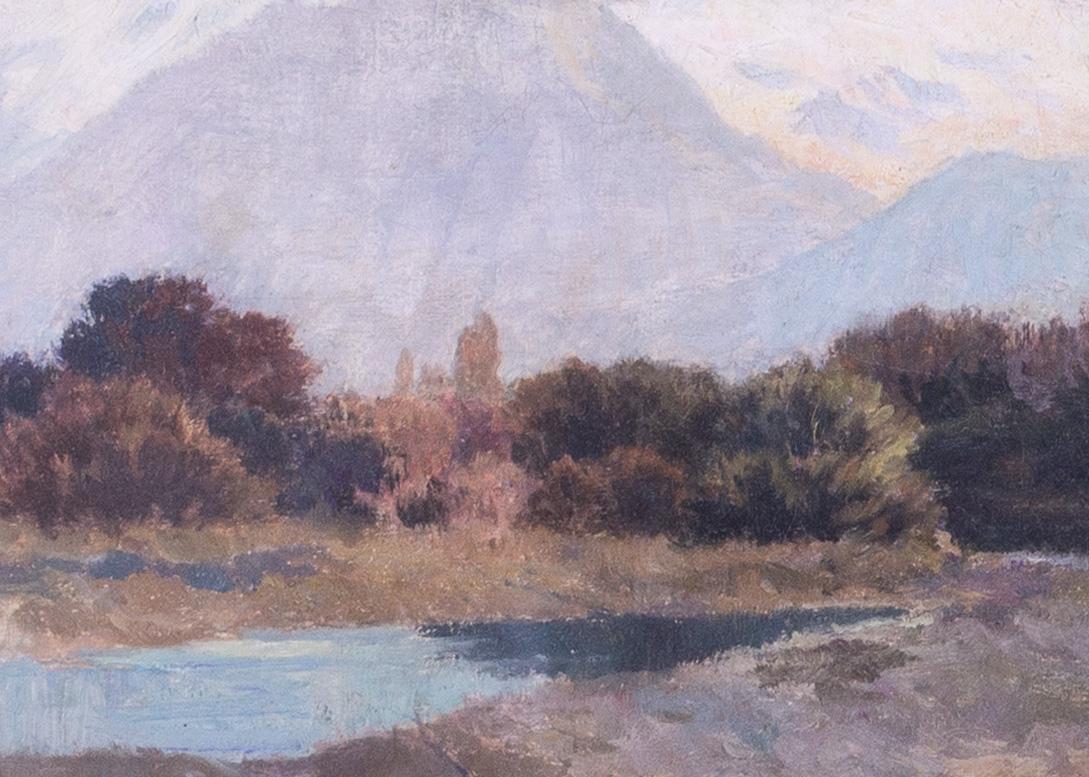 Emile René Ménard (français, 1862-1930)
L`enlevement de Dejanira (Le sauvetage de Deianara)
Huile sur toile
Signé 