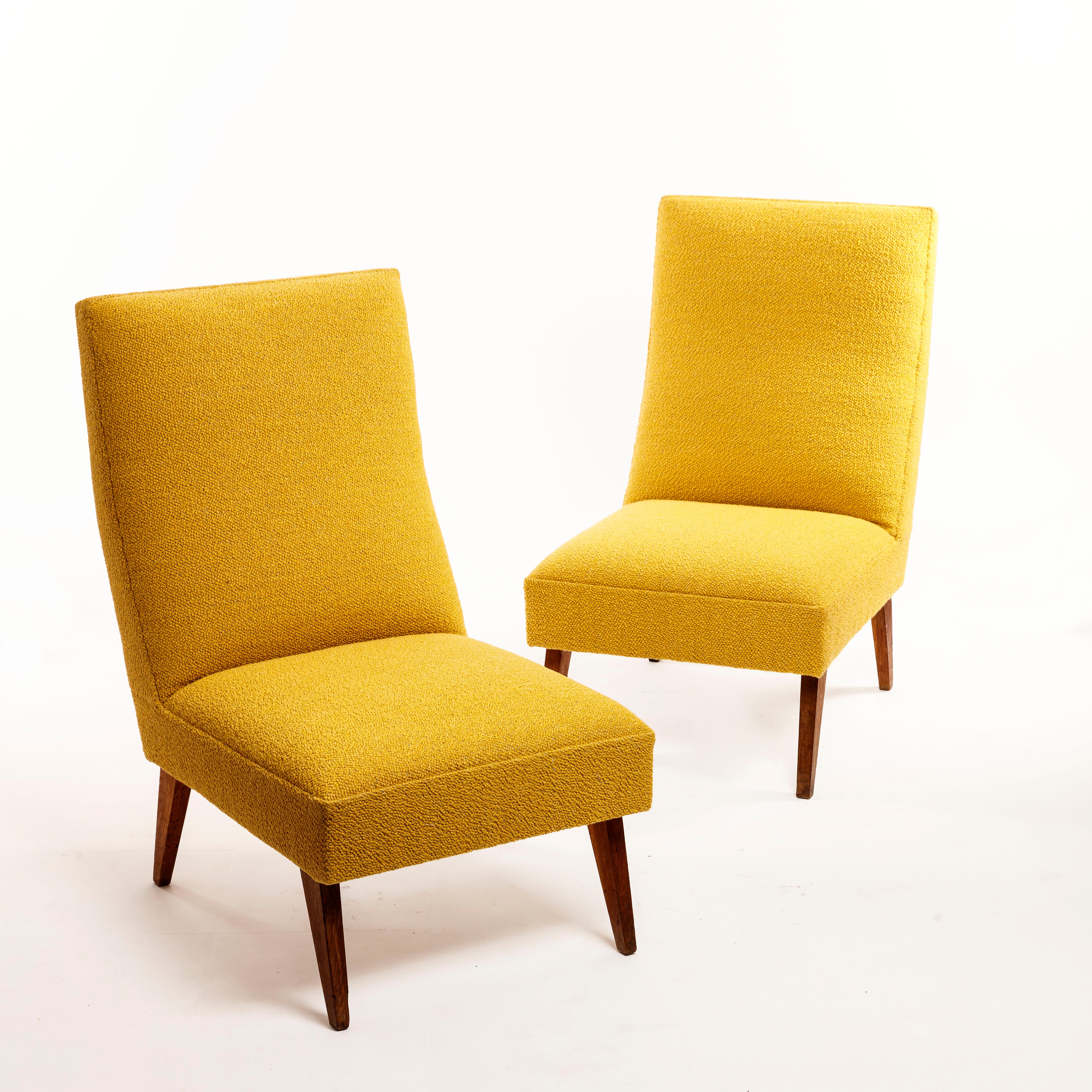 Emile Roset Yellow Lounge Chair Roset Editeur 1955 Antony university residence For Sale 4