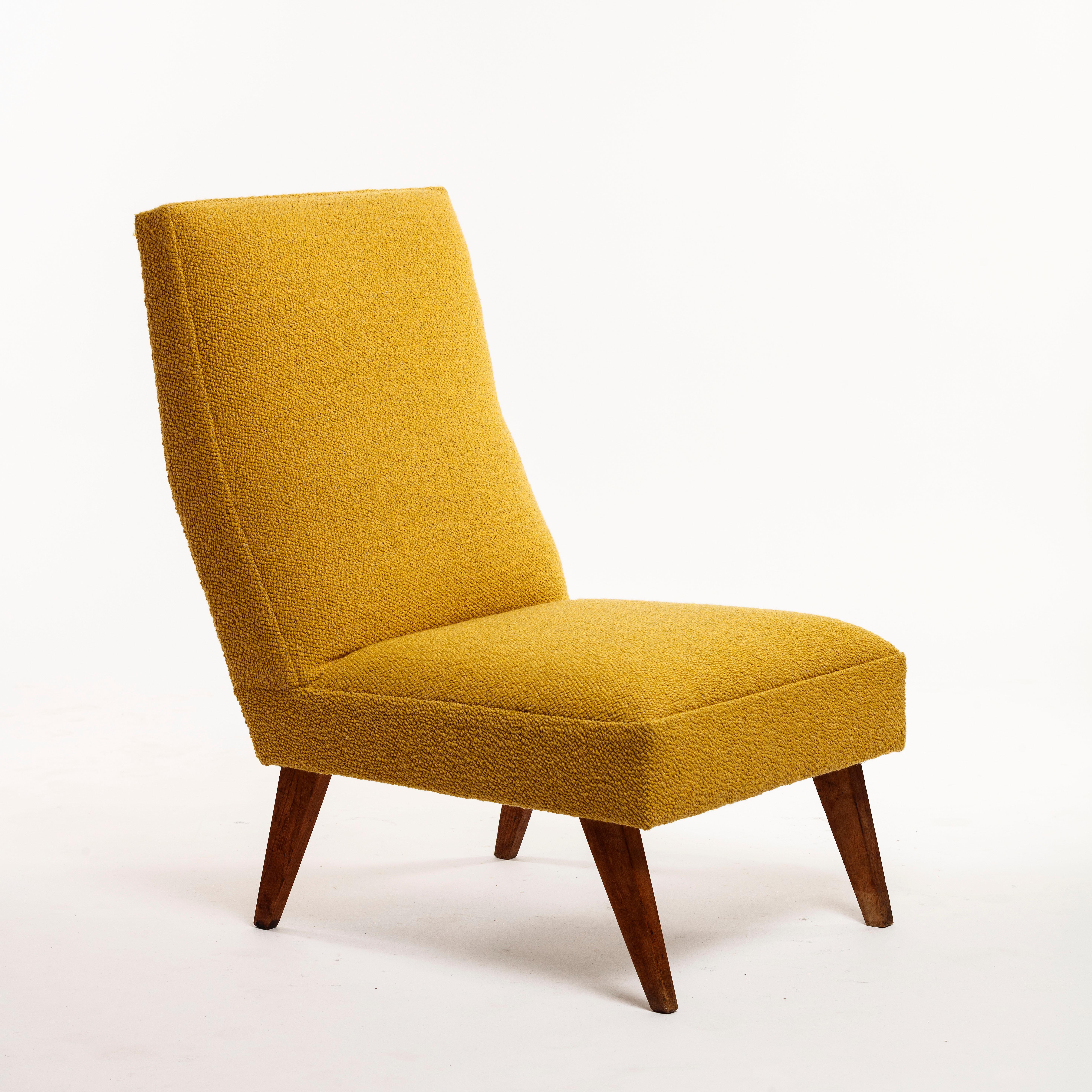Emile Roset Yellow Lounge Chair Roset Editeur 1955 Antony university residence For Sale 1