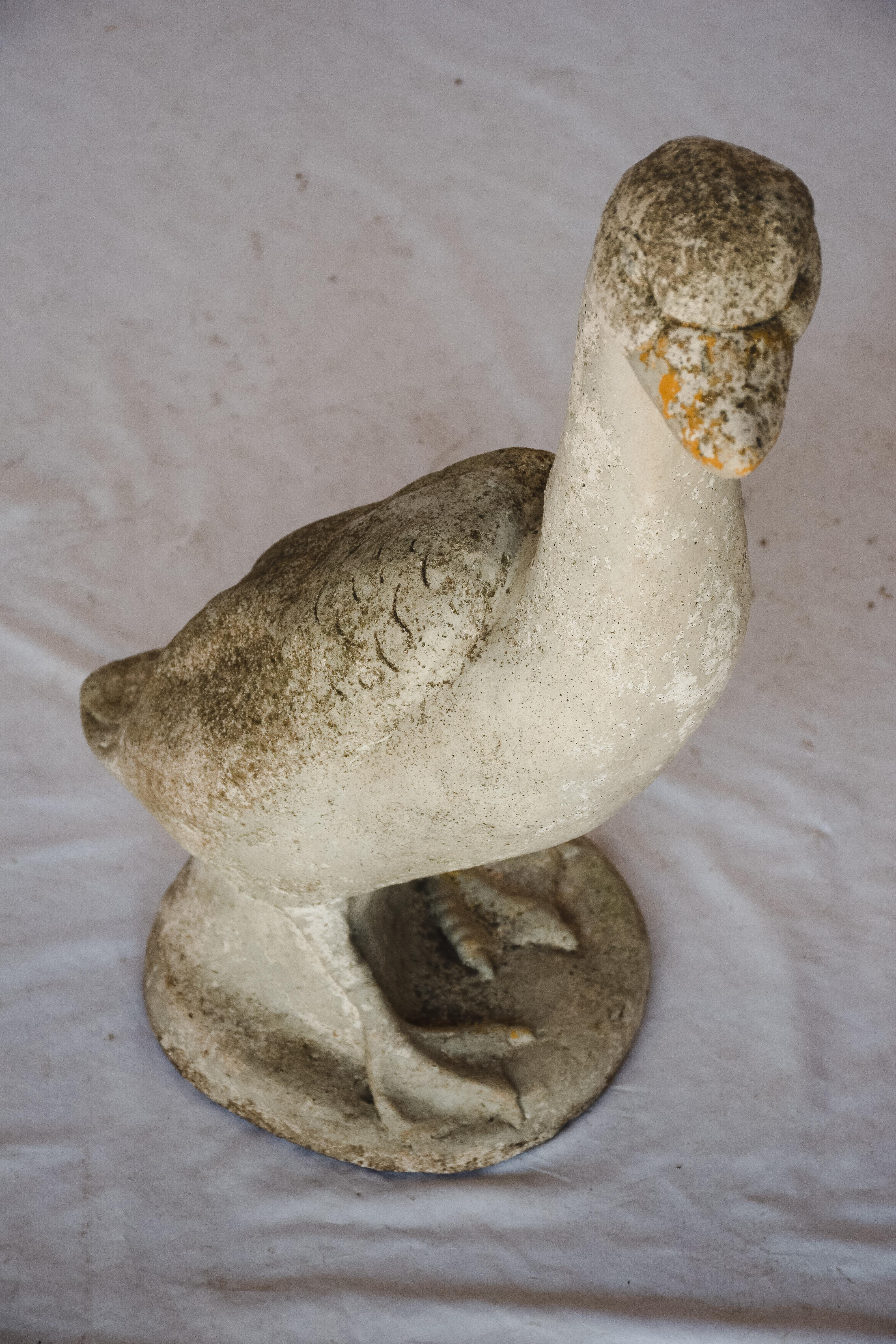 This Concrete Garden Duck would make a nice presentation placed in your garden or inside the home.