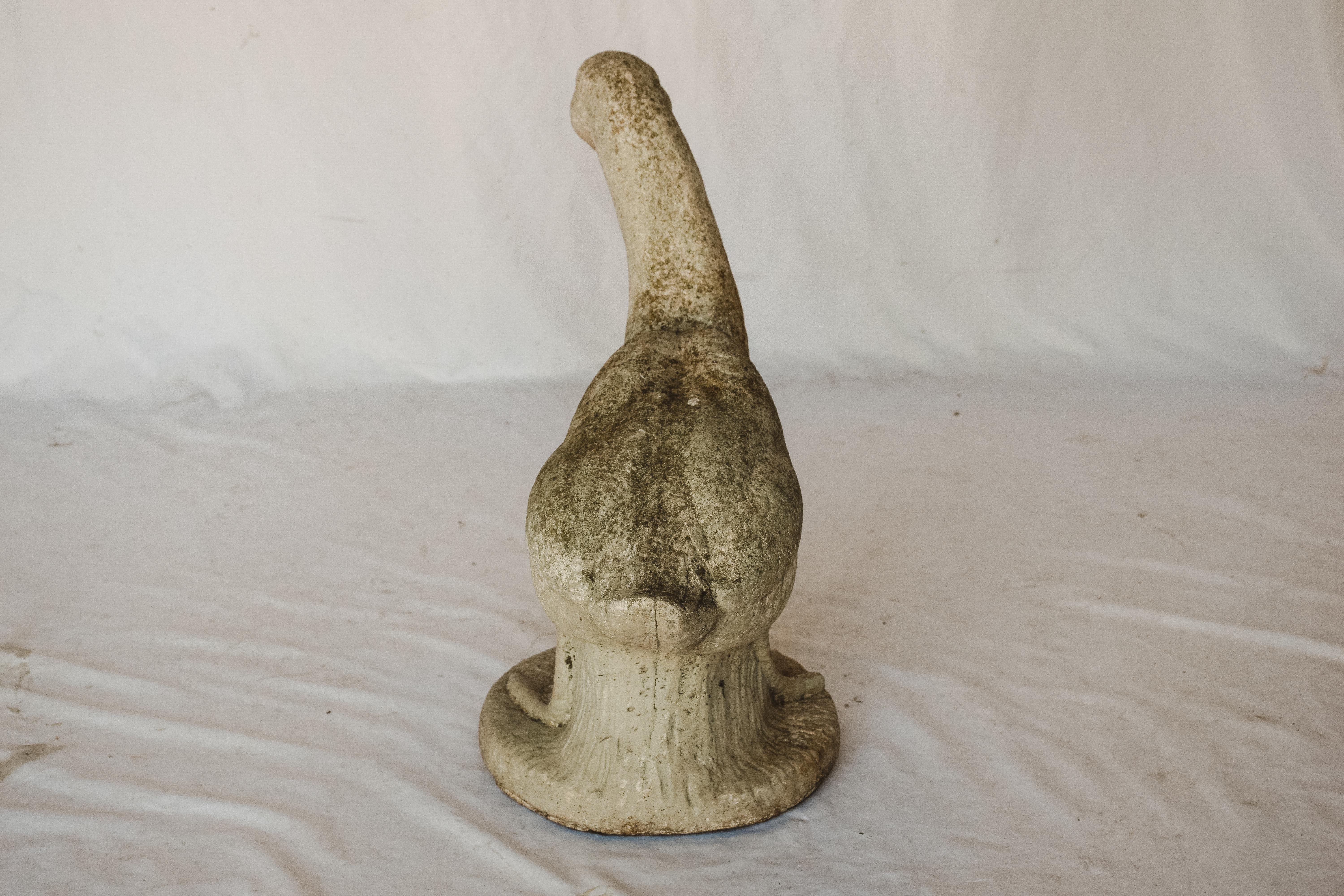 concrete duck statue