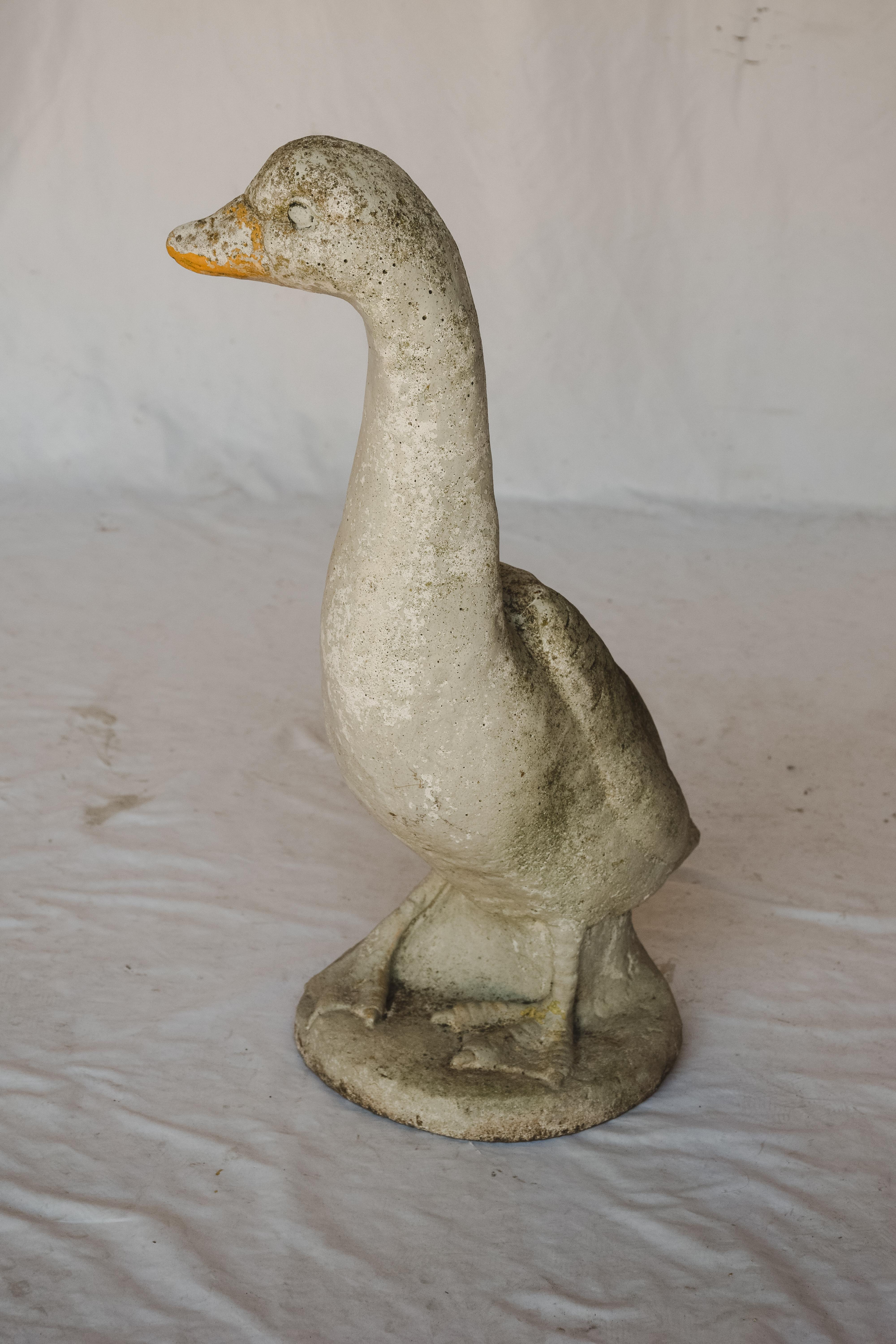 French Concrete Garden Duck For Sale