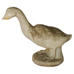 Retro Concrete Garden Duck