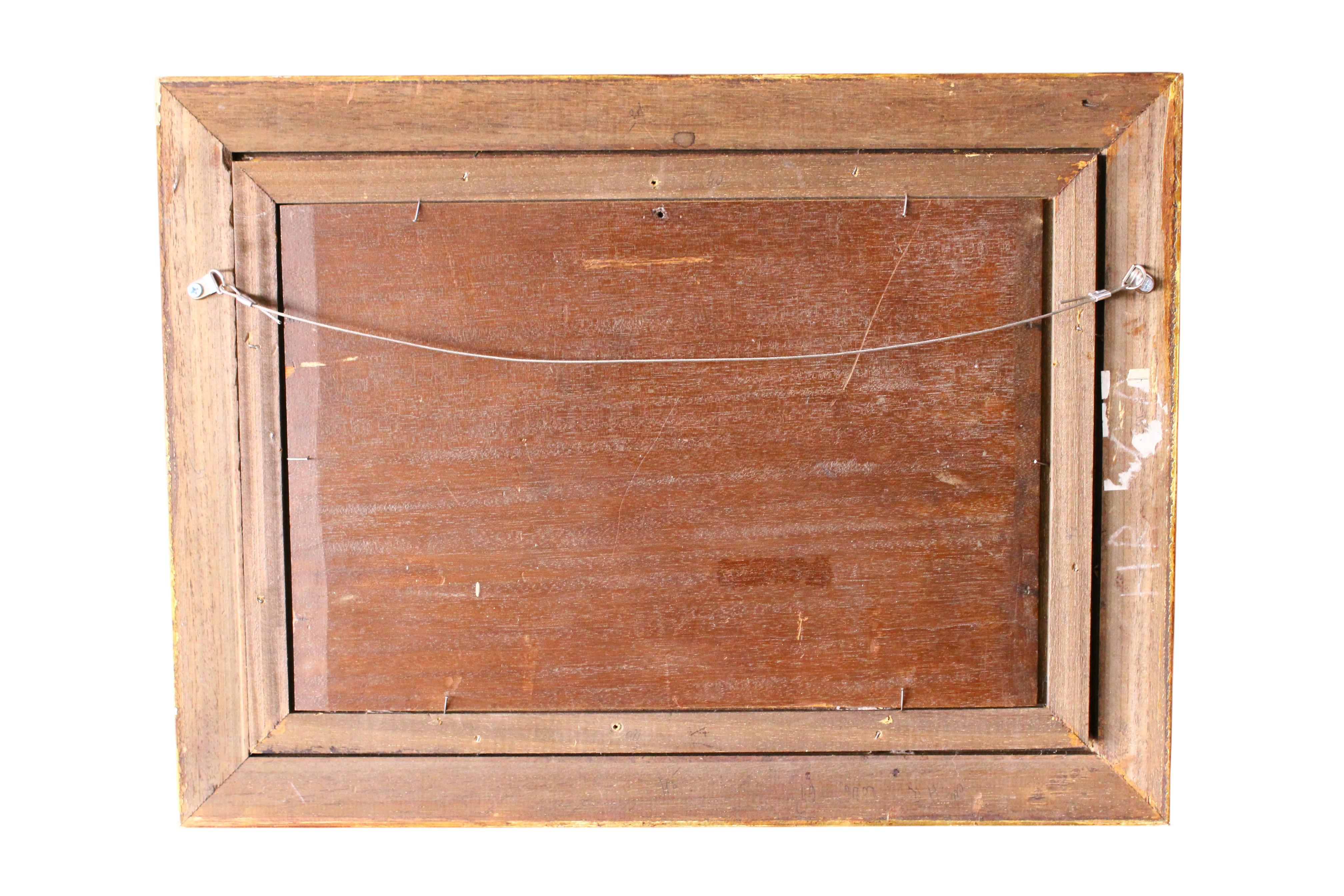 Antique French Signed Impressionist Landscape Oil Painting aus den 1920er Jahren im Angebot 10