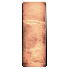 EMILE Wall Sconce - Hand-Carved, Natural Alabaster in Bronze By LUXE