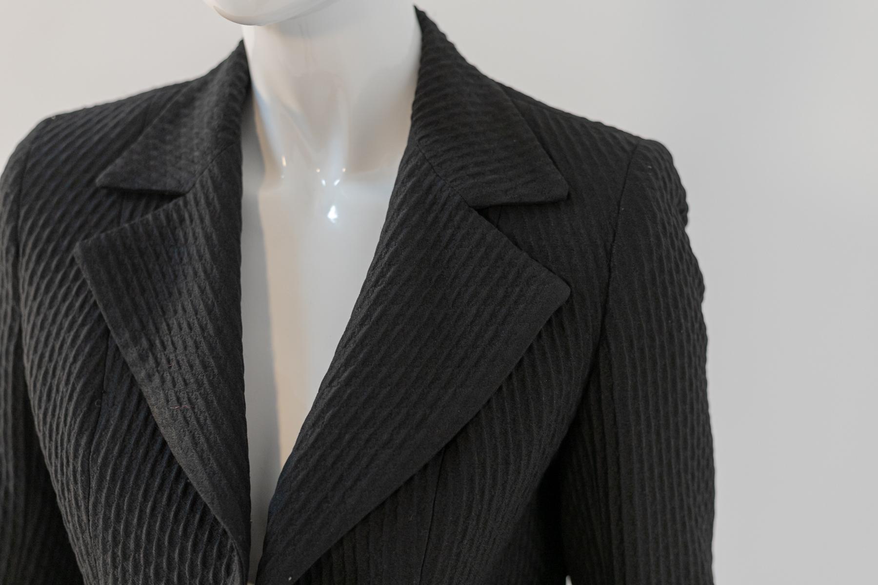 Emilia Andrich Chic Black Vintage Blazer For Sale 1