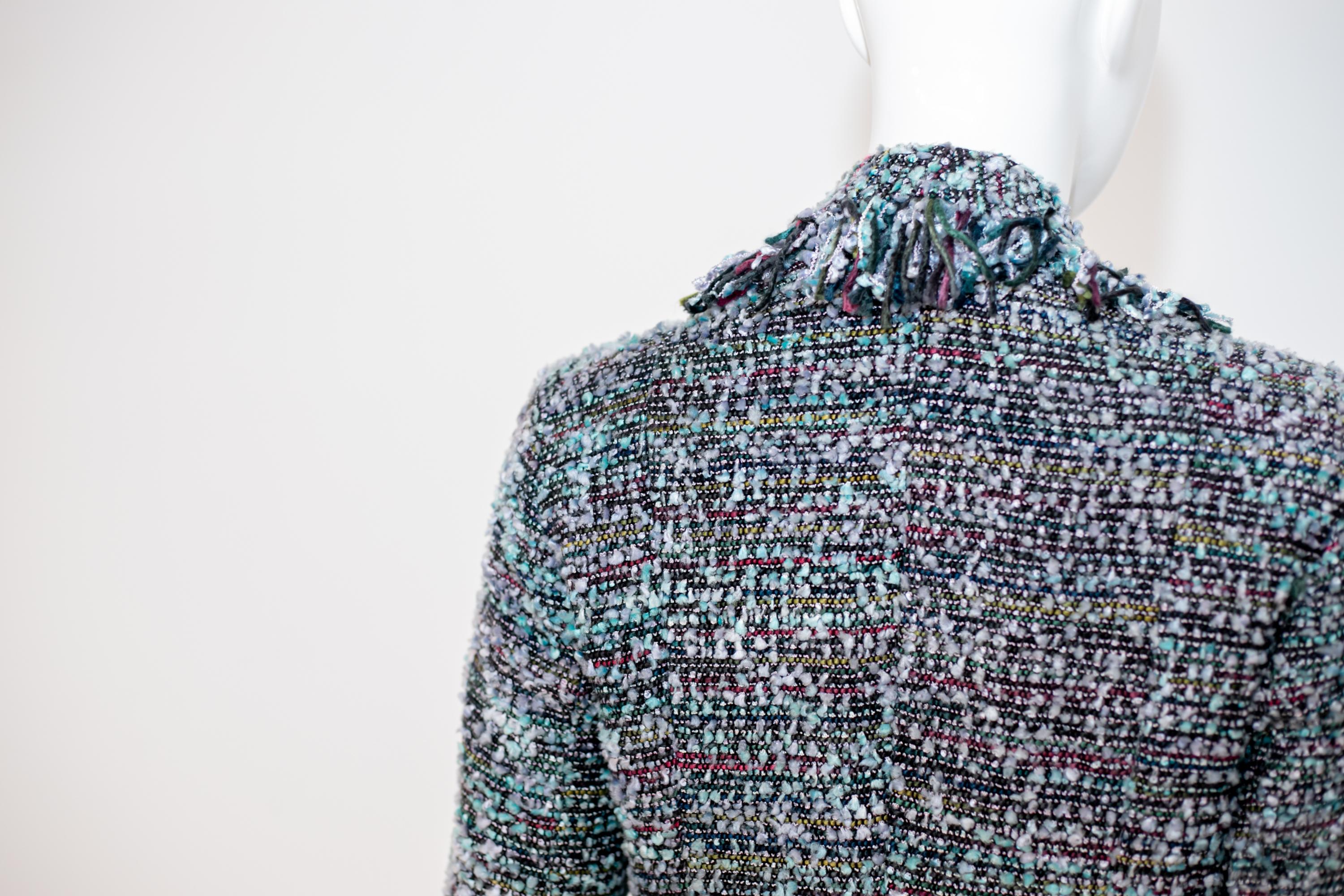 Emilia Andrich Fringed Blazer in Wool For Sale 7