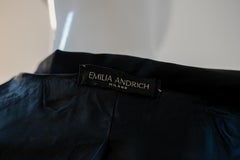 Emilia Andrich Glamorous Black Trench Coat with Belt