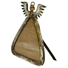 Portafoto Angelo di Emilia Castillo, ottone placcato argento, Taxco Mexico anni '80