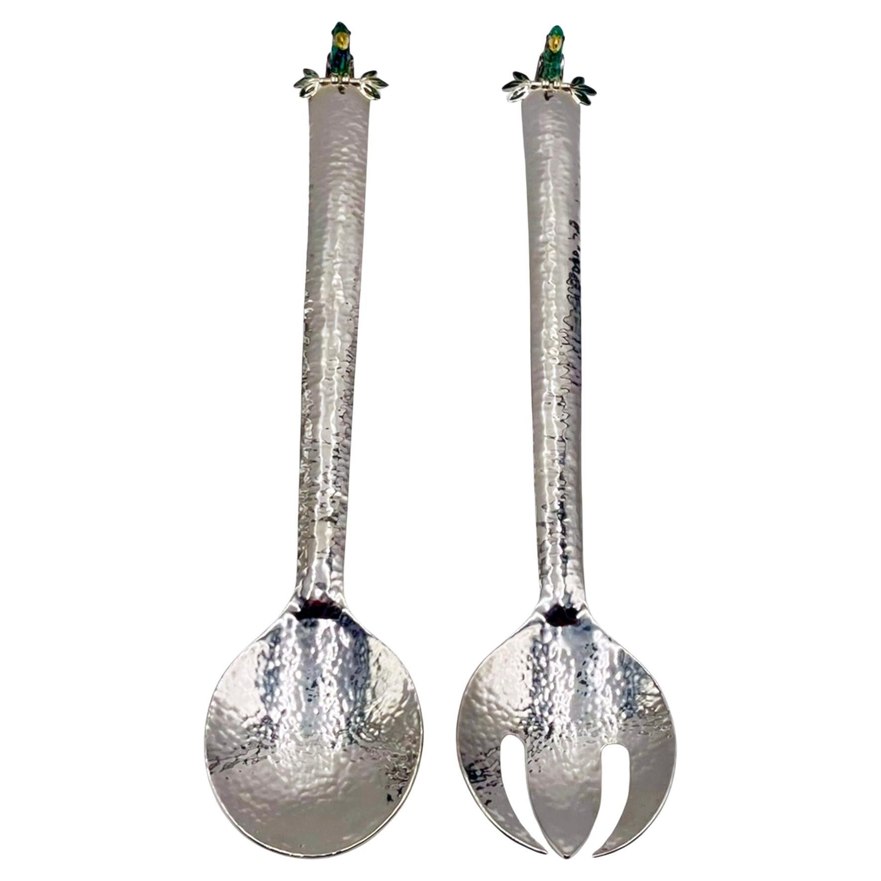 Emilia Castillo für Los Castillo "Kolibri"-Servierutensilien, Mexiko 1980er Jahre