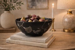 Emilia Castillo pour Los Castillo Plata Pura Bol en porcelaine et argent, Taxco, 1991